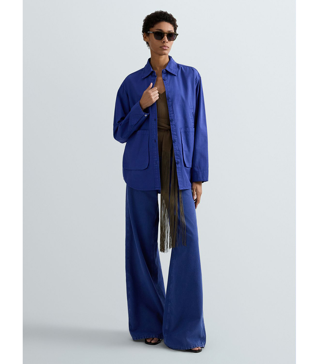 ガーメントコットンボーイフィットオーバーシャツ 詳細画像 ロイヤルブルー 2